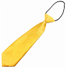 Галстук детский атласный 26 см, ярко-желтый № 4