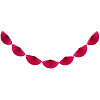 Гирлянды "Веера" 210х30 см, малиновый